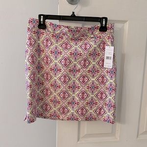 NWT Rafella Sportswear Stretch Strawberry Moon Pull On Skort, Women's Size - S